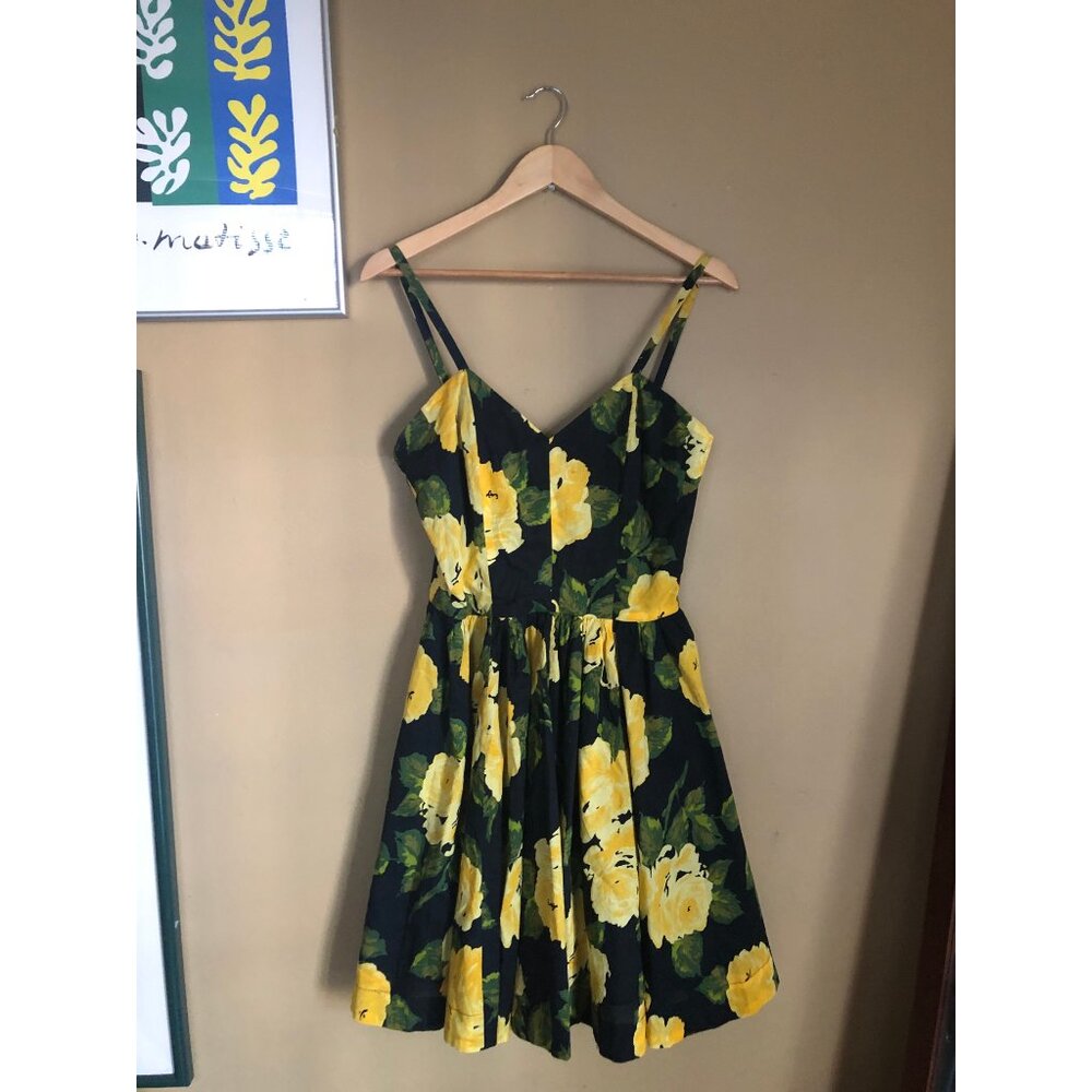 Trashy Diva 1959 yellow rose floral Ruby mini dress - Picture 6 of 8